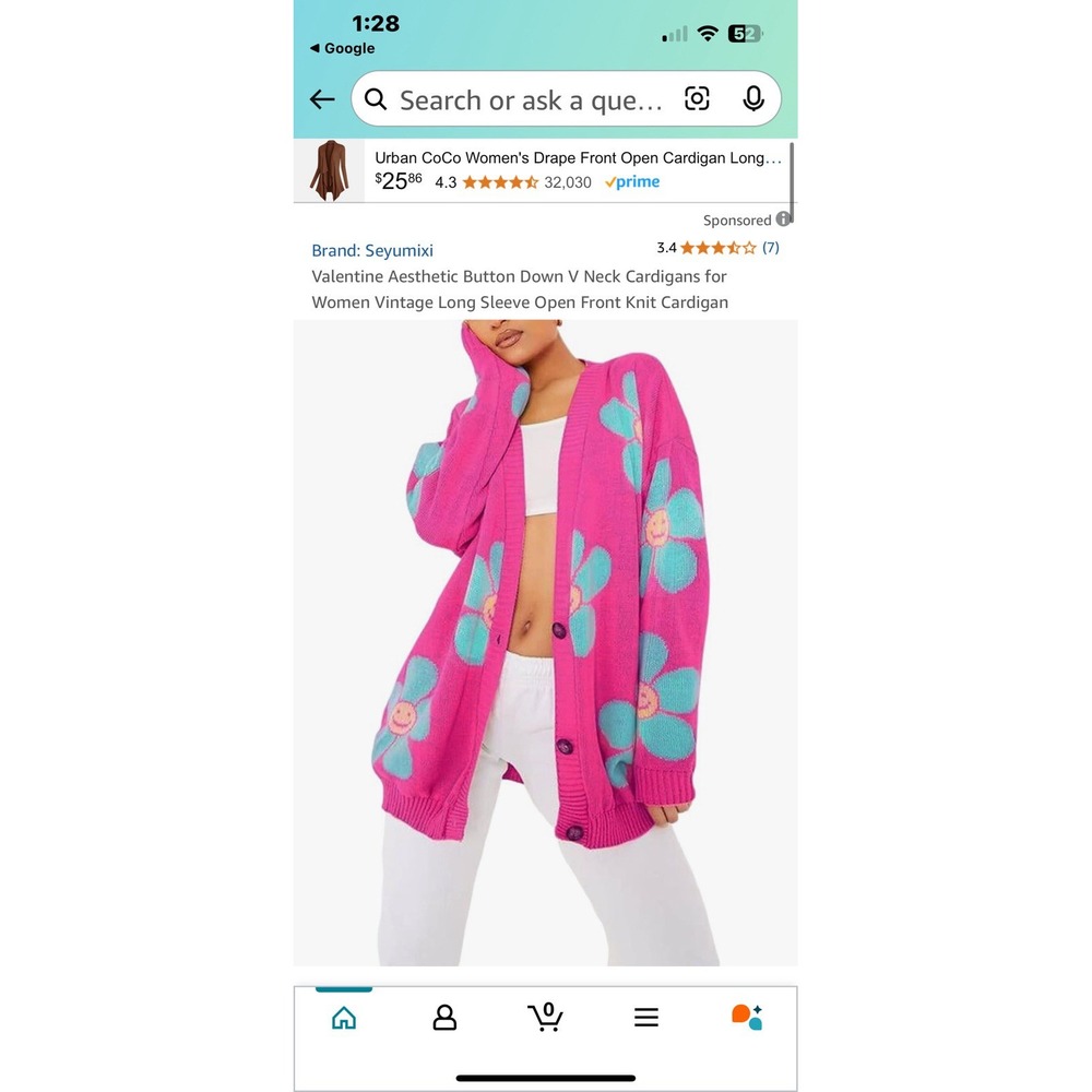 Valentine Aesthetic Button Down Open Cardigan Sweater‎